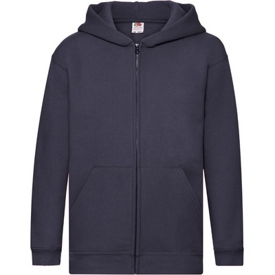 Fruit of the Loom se zipem a kapucí tmavě modrá