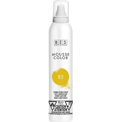 Bes barevné pěnové tužidlo 83 světlejší blond zlatá 200 ml