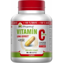 BIO-Pharma Vitamín C 500 mg long effect 120 kapslí