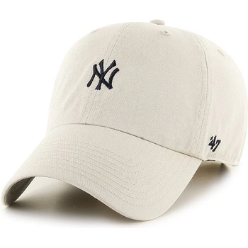 47 brand Шапка 47 brand New York Yankees MLB в бяло с апликация B-BSRNR17GWS-NT (B.BSRNR17GWS.NT)