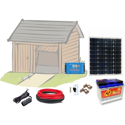 SVP solar Fotovoltaický ostrovní systém 55Wp 12V baterie 60Ah