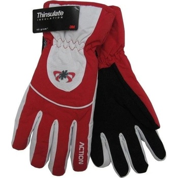 Action GS407-3 pánské lyžařské rukavice červené
