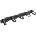 Lanberg Аксесоар Lanberg 19" cable management AK-1203-B brush panel 5 rings- type b 1U, black (AK-1203-B)