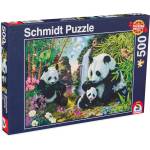Schmidt Spiele Пъзел Schmidt от 500 части - Семейство панди (57380)