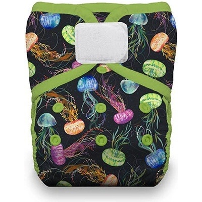 Thirsties Natural One Size Pocket Diaper na SZ Jellyfish