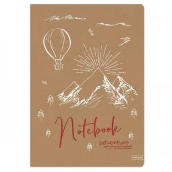 Lastva Тетрадка Lastva Adventure, A4 голяма, 52 листа, Широки редове, Еко Крафт