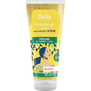 Delia Cosmetics Fruit Me Up! Скраб за лице и тяло, манго, 200 ml