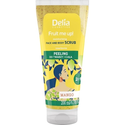 Delia Cosmetics Fruit Me Up! Скраб за лице и тяло, манго, 200 ml