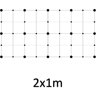 Montážna sada pre zelenú stenu - nerez, rozmer 2 x 1 m