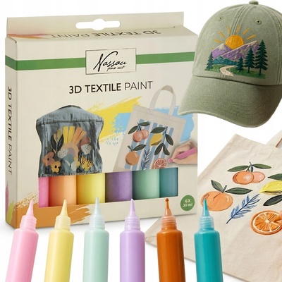 Farby na textil Nassau 6 ks