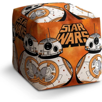 Sablio Taburet Cube Star Wars Ohnivé pozadie: 40x40x40 cm