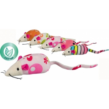 TRIXIE Plyšová/látková myš s catnipem 9-12 cm