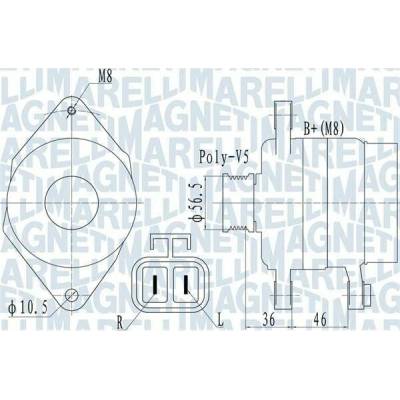 generátor MAGNETI MARELLI 063732128010