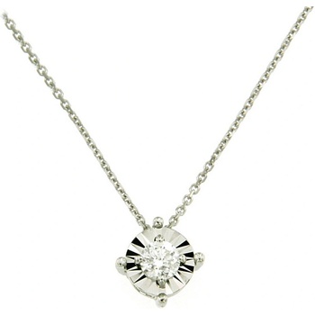 Cara Diamanti Колие от бяло злато с диамант Cara Diamanti CLN1559W (CLN1559W)