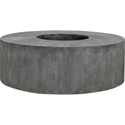 PotteryPots Kvetináč Jumbo Seating Round, sivý 47.5 x 140 cm