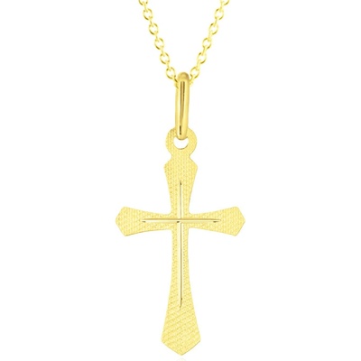 Gemmax Zlatý řetízek s křížem GUSYN-36491-36261