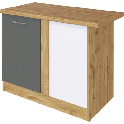 Held Möbel Sorrento 110 x 60 x 86 cm antracit matný dub světlý matný – Sleviste.cz