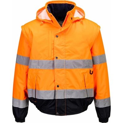 Portwest C468 Vetrovka Hi Vis 2 v 1 oranžová