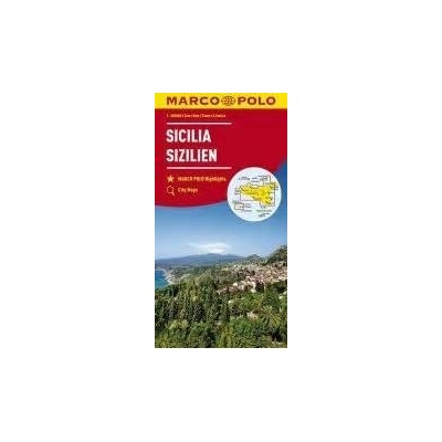 MARCO POLO Karte Sizilien 1:200 000. Sicile. Sicilia Sicily