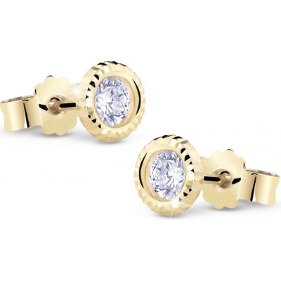 Cutie Jewellery Nežné zlaté náušnice so zirkónmi Z5024-20-10-X-1