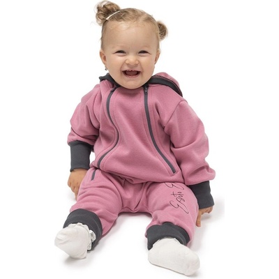 ESITO Teplákový overal rostoucí Warmkeeper Cyclamen pink růžová