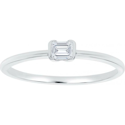 Eppi prsteň zo striebra s emerald lab grown diamatom Henrik R49277