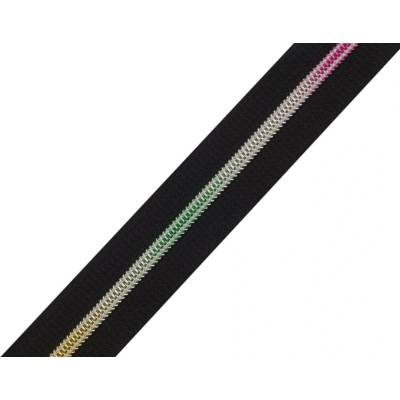 Stoklasa Duhový zip spirálový No 6 metráž Balení: 1 m, Varianta: 322 černá 322 černá