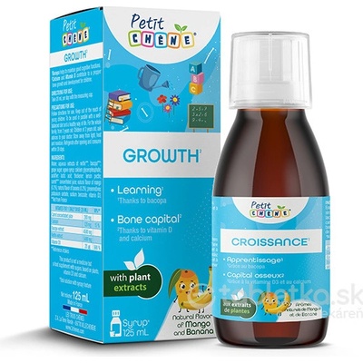 Petit Chene Growth detský sirup s mangovou a banánovou arómou 125 ml