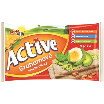 Bonavita Active Křehké plátky grahamové 70 g – Zboží Dáma