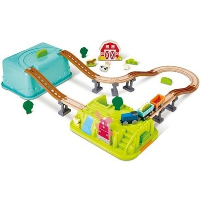 Hape Vláčikodráha set v boxe Farma