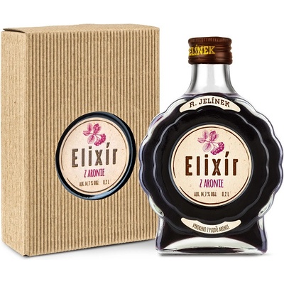 Rudolf Jelínek Elixír z Aronie Budík 14,7% 0,2 l (dárčekové balenie)