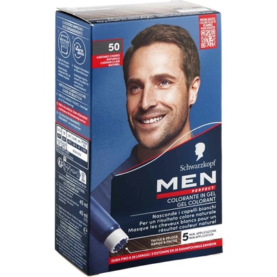Schwarzkopf Men Perfect 50 barva na vlasy přírodní světle hnědá