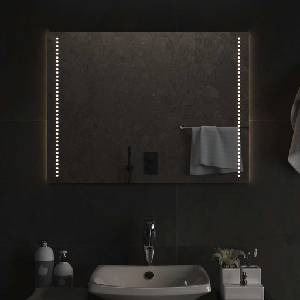 vidaXL LED огледало за баня, 80x60 см (151730)