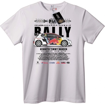 NOONEBRAND Тениска Рали Автомобил - XL, White