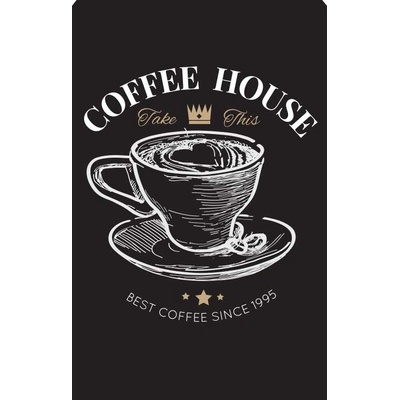 Plechová ceduľa Coffee House (P153)