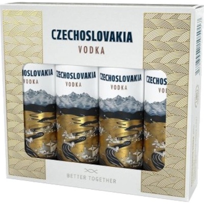 Czechoslovakia vodka 40% 4 x 0,04 l (Set)