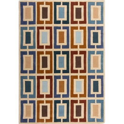 Flair Rugs Illusion Retro Blocks Blue/Multi Viacfarebná