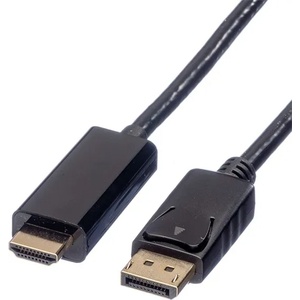 Roline Кабел DisplayPort 1.2 DP - HDMI 4K60Hz, M/M, 3 м, черен 11.04. 5787-10 (11.04.5787-10)