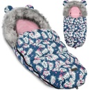 Ricokids Spací vak do kočíka modrý s plameniakmi