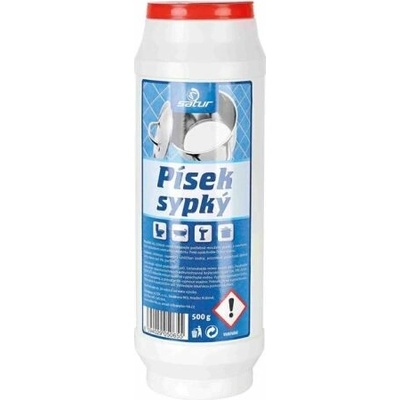 Satur sypký prášek s citrónovou vůní na nádobí, vany, umyvadla 500 g