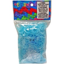 Loom bands gumičky SVÍTÍCÍ MODRÉ 600 KS