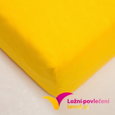 Adéla jersey prostěradlo žluté 160x200