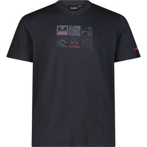 CMP Мъжка спортна тениска CMP S/S T-Shirt Sport shirt - Antracite / Orange - размер 58 (EU) (216-7666-0117)