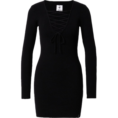 VIERVIER Плетена рокля 'Hedi' черно, размер 42