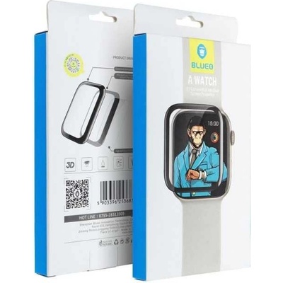 BLUEO Стъклен Протектор за Apple Watch Ultra 49mm, Blueo 5D Glass, Черен (5903396253683)