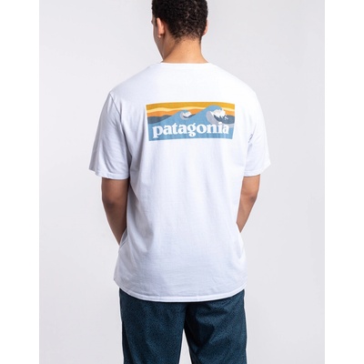 Patagonia M's Boardshort Logo Pocket Responsibili-Tee white