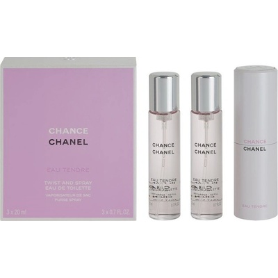 Chanel Chance Eau Tendre EDT plnitelný 20 ml + EDT náplň 2 x 20 ml dárková sada