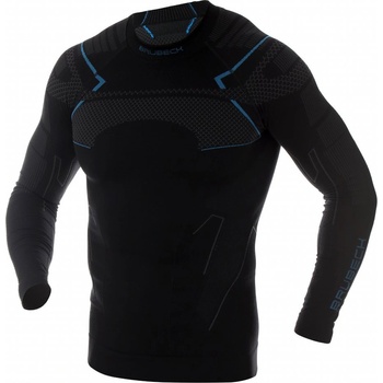 Brubeck Thermo Mens Sweatshirt LS13040A Black/Blue