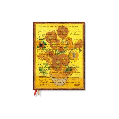 Van Gogh, Sunflowers Ultra Vertical Hardcover 12-Month Weekly Planner, 160pg, 100gsm by Paperblanks Embellished Manuscripts Collection 2027