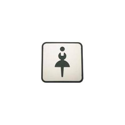 Piktogram symbol WC Dámy nerez